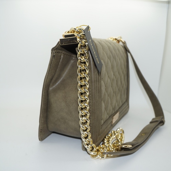 bebe Bags Bebe Lucy Olive Green Quilted Shoulder Bag Poshmark